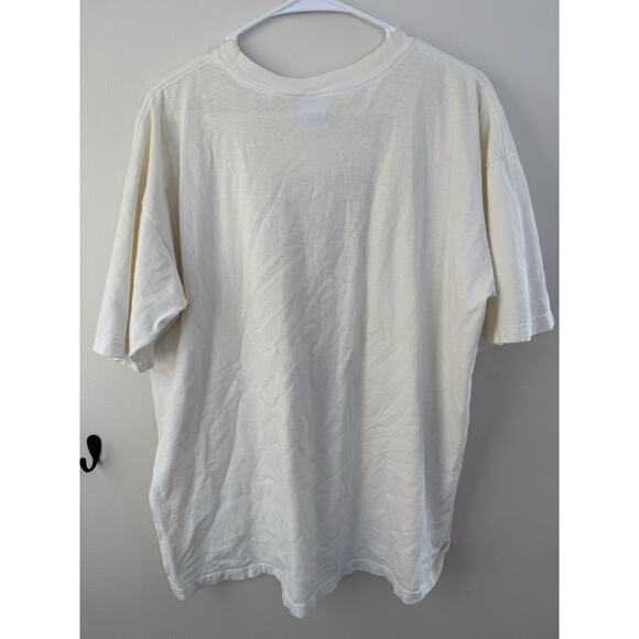 Vintage 90s GUESS Jeans USA Graphic T Shirt White Streetwear Tee Large - Picture 6 of 7